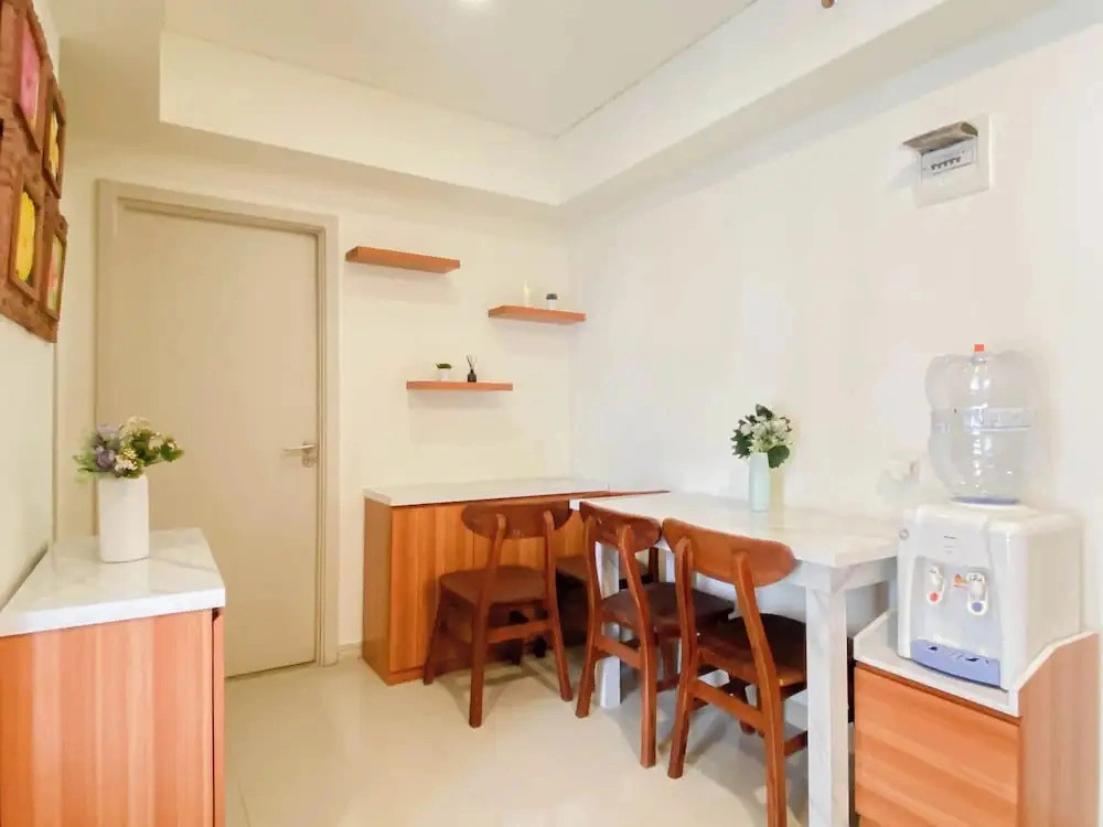 Homey Wooden Touch 2Br At Apartment Meikarta District 1