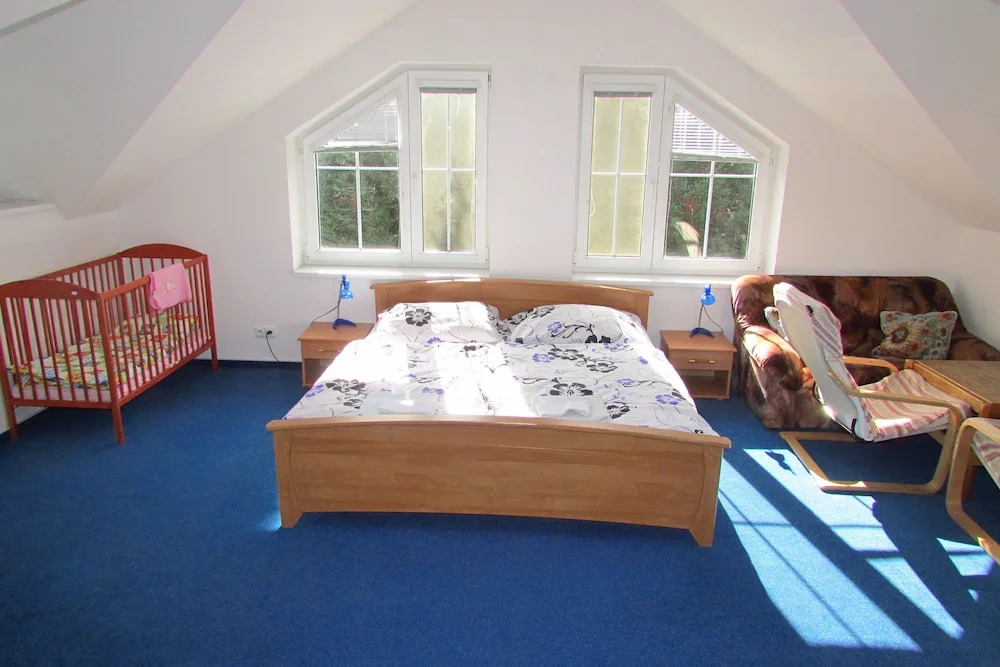 Villa with pool and sauna at Prague