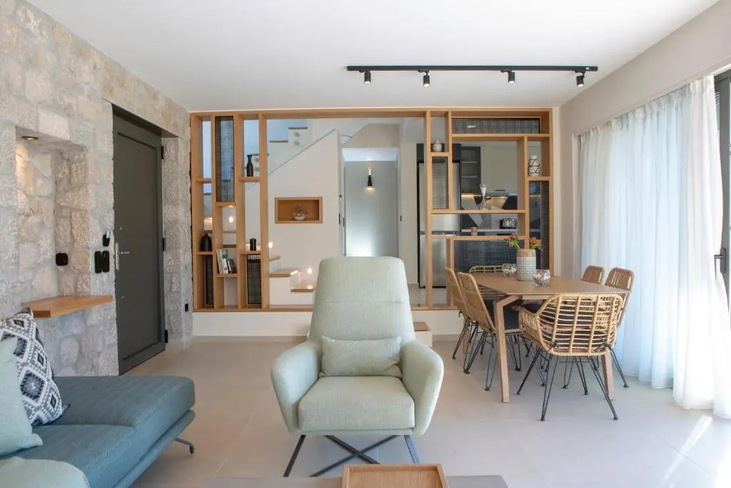 Olive green villas