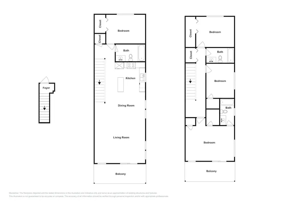 New Listing! Coastal Gem W/ Balconies, Near Beach 4 Bedroom Duplex