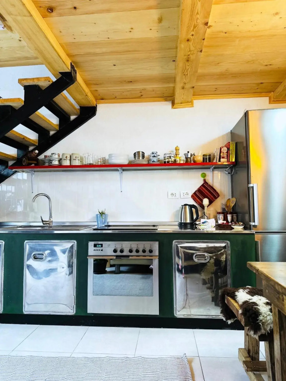 Handcrafted wooden apartment