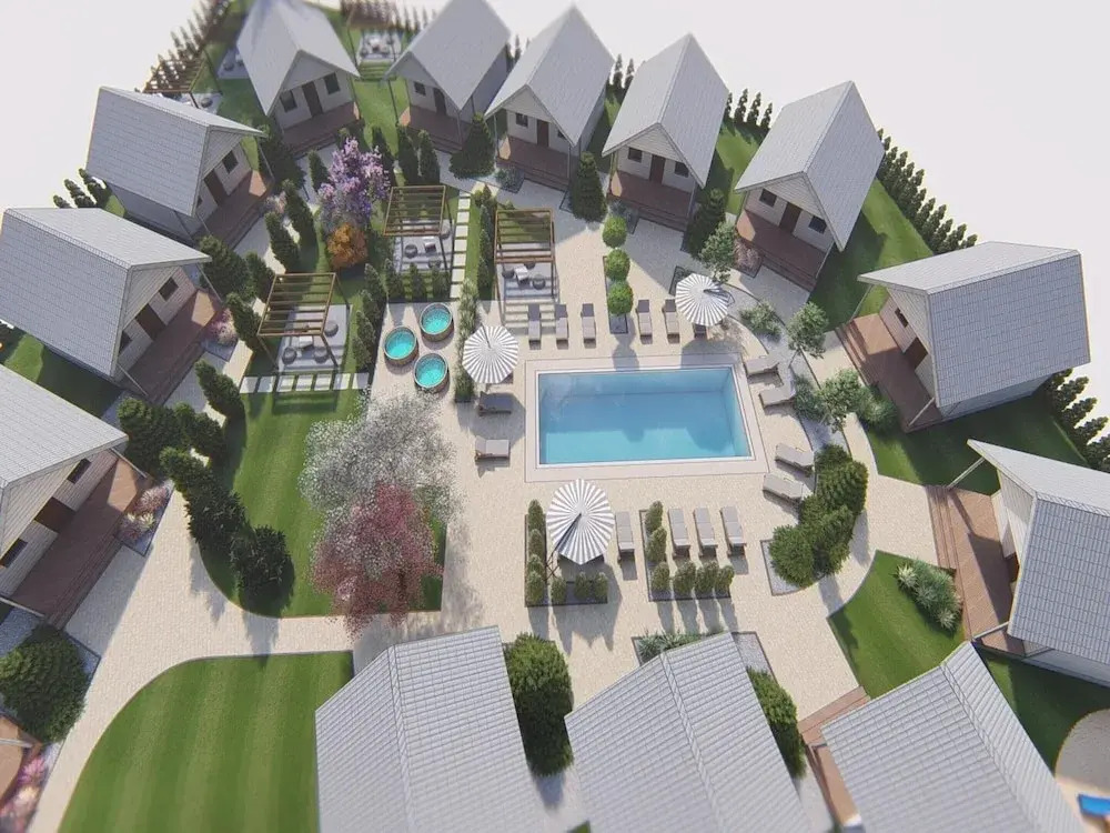 Holiday homes with pool and jacuzzi