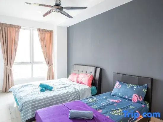 2-bedroom condo with free parking on premises.