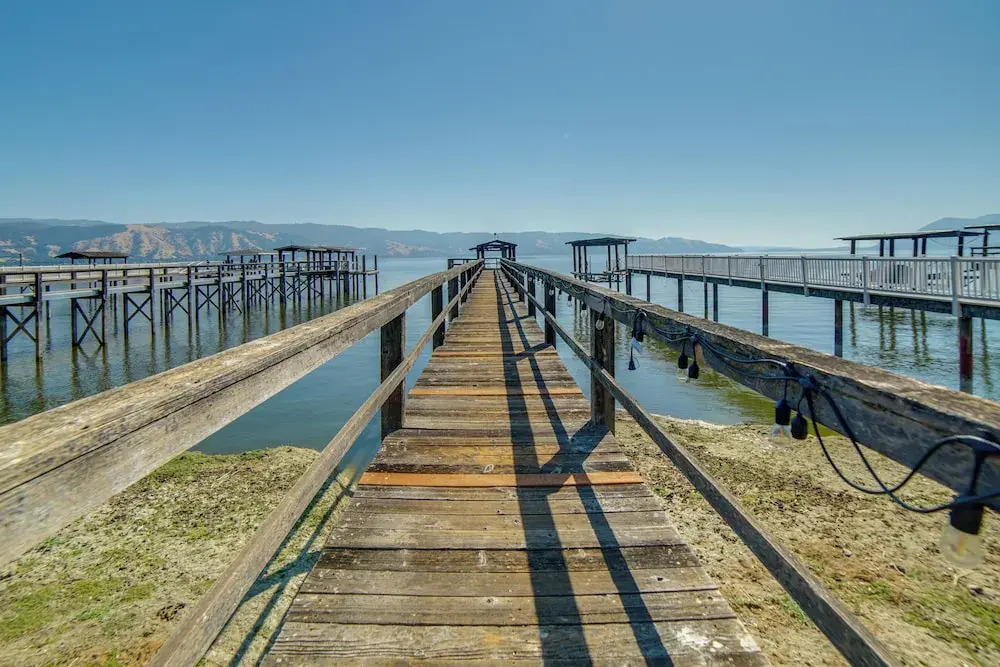 Hot Tub, Views & Dock! Playful Home on Clear Lake