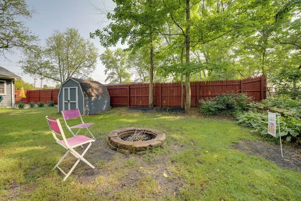 Riverside Niles Retreat w/ Fire Pit & Grill!