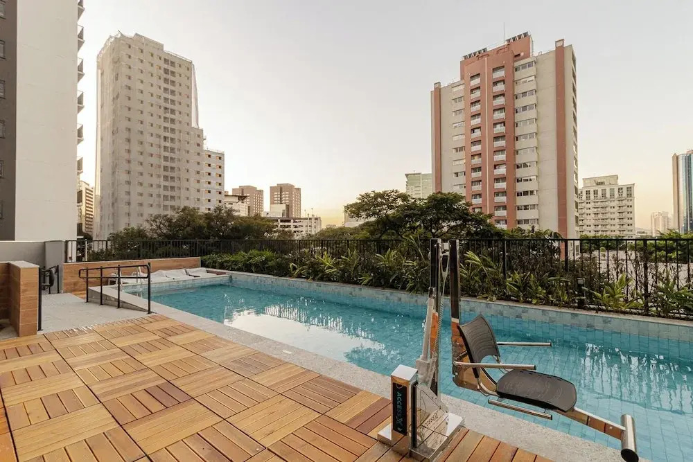 Studio c Academia e Piscina a 3 min do Allianz