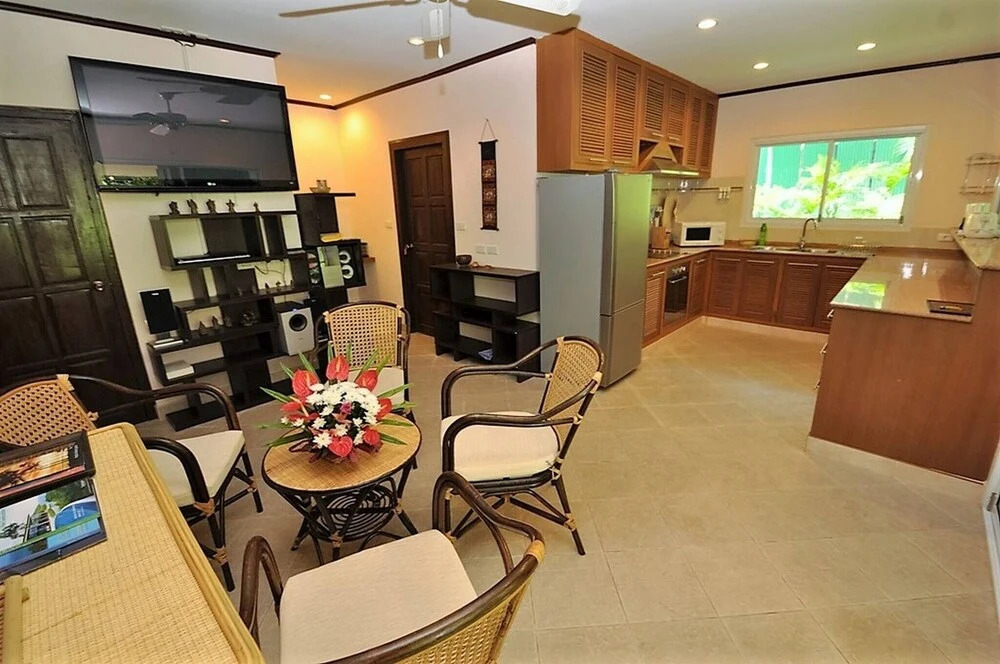 Luxurious Thai-Style Villa with a Swimming Pool Just 20 Meters from Beach Access