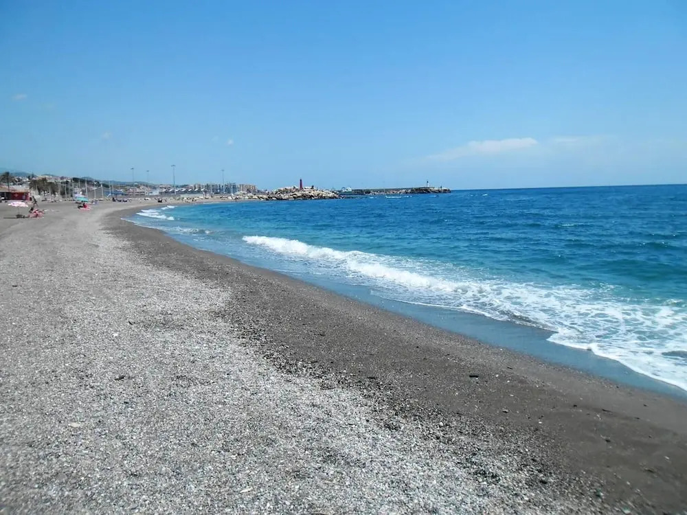 Studio in Caleta de Vélez, with Wonderful Sea View, Shared Pool, Enclosed Garden - 200 M From the Beach