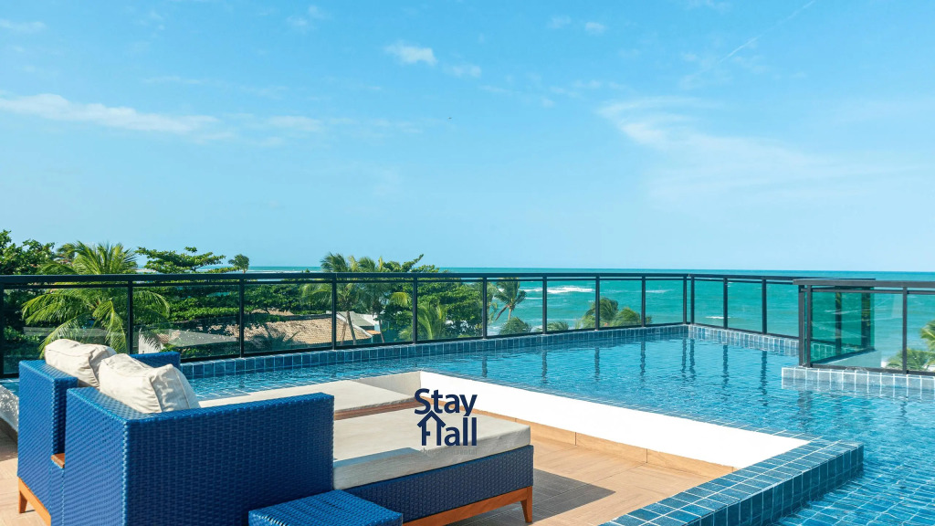 Flat 1Qt-Maracaipe-Com Piscina na Cobertura-SH074M
