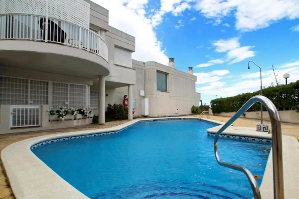 House with 4 bedrooms in Sitges with wonderful sea view shared pool furnished terrace