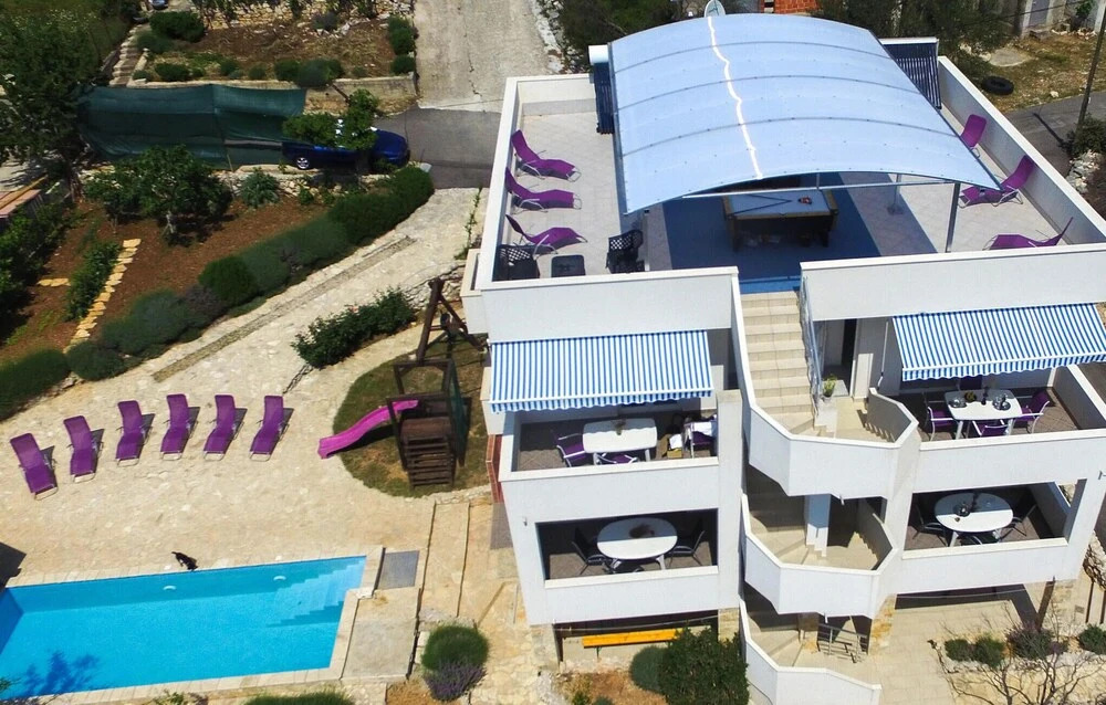Beautiful Home in Rogoznica with Outdoor Swimming Pool, Hot Tub & 8 Bedrooms