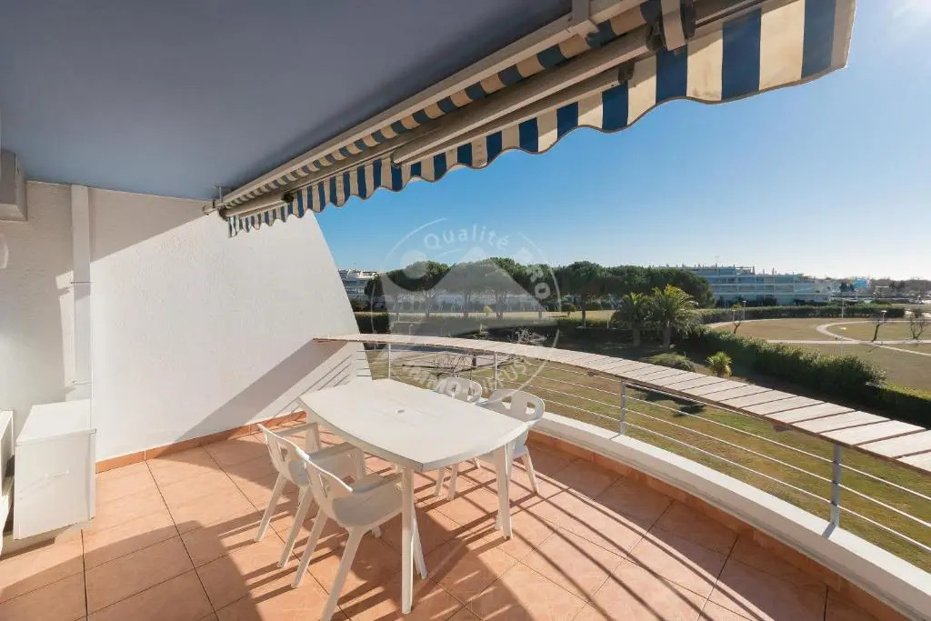 AS4269 - Studio cabine direct sur plage vue mer et parking privé et numéroté