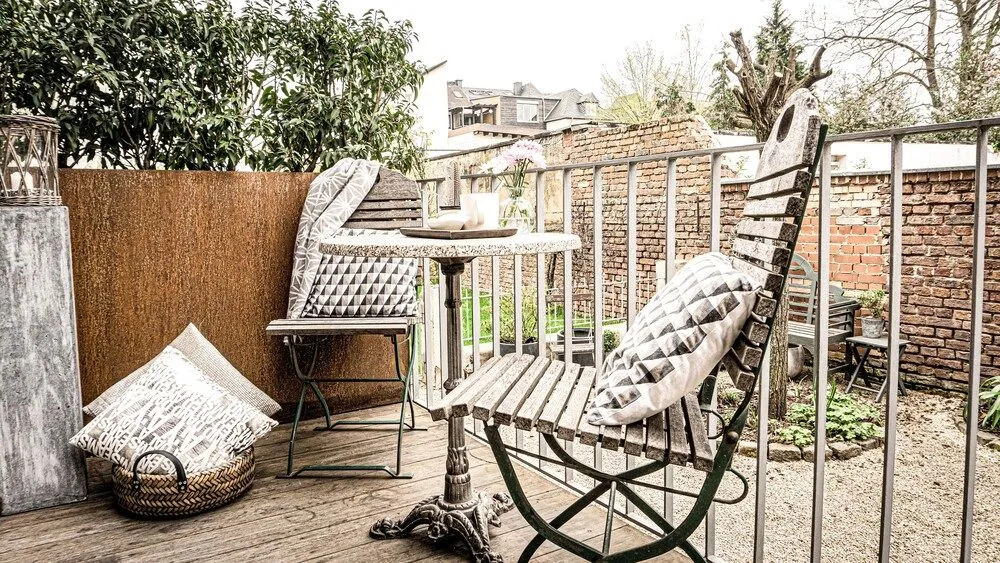 the backyard
