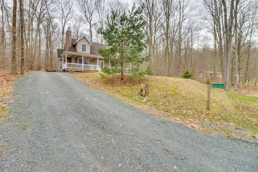 Large Deck & Fire Pit: Secluded Pocono Lake Home