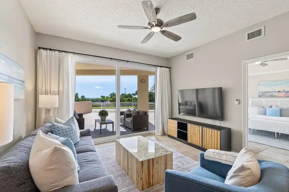 Oceanfront Condo With Large Patio, Direct Water Access, Pool, Central AC, & W/D