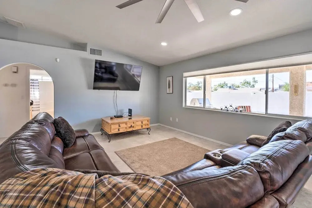 Patio + Fire Pit: Central Home in Lake Havasu City