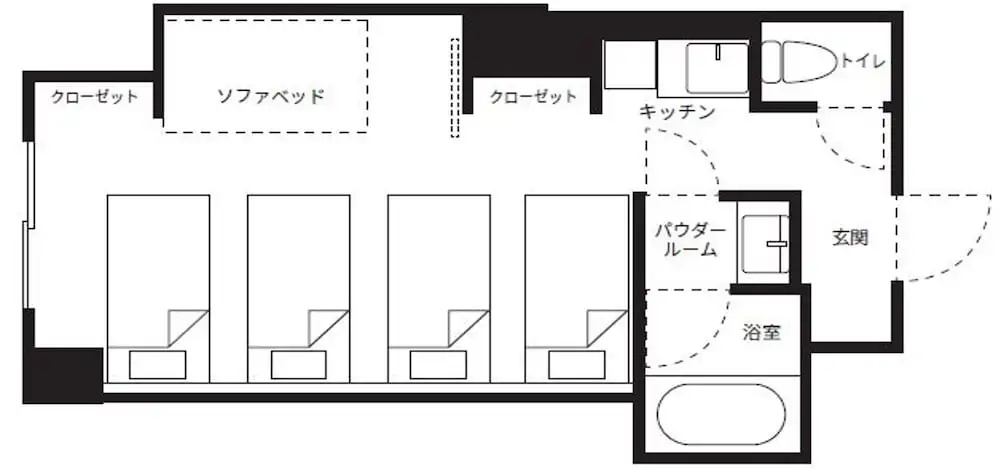 Rakuten STAY Naha Yachimun Street - standard 6 Bed Room