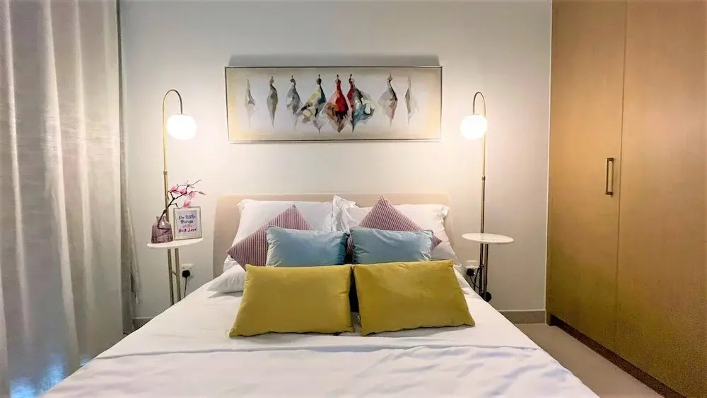 Elegant Luxury Apartment with Stunning Lake Views in Dubai Creek Harbour By ĀYA Boutique