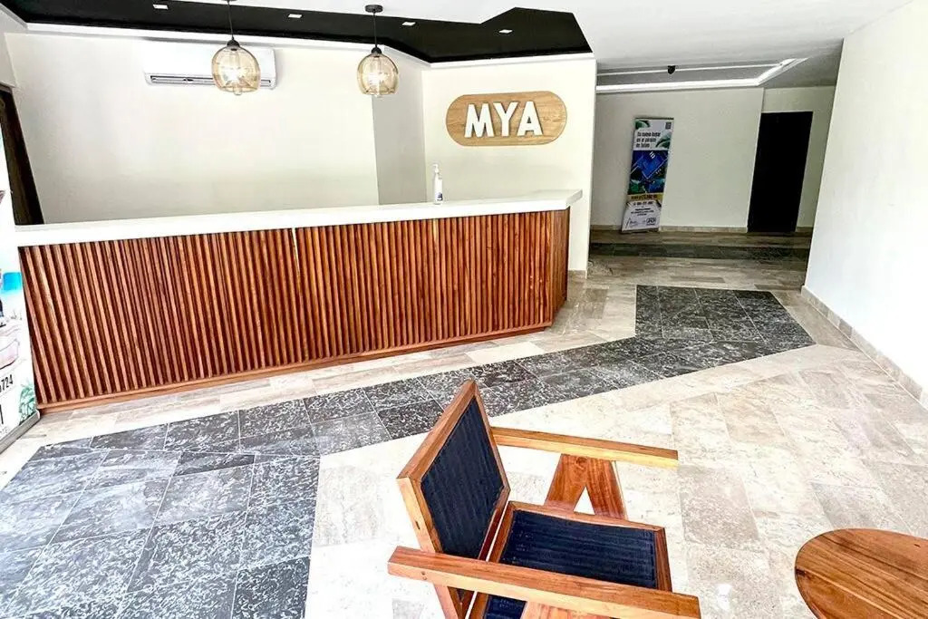 Fresh and Stylish Studio Aldea Zama rooftop pool Mya 109