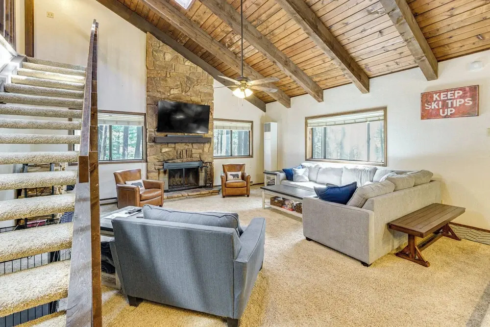 Walk to Lake & Trails: Angel Fire Home w/ Deck!