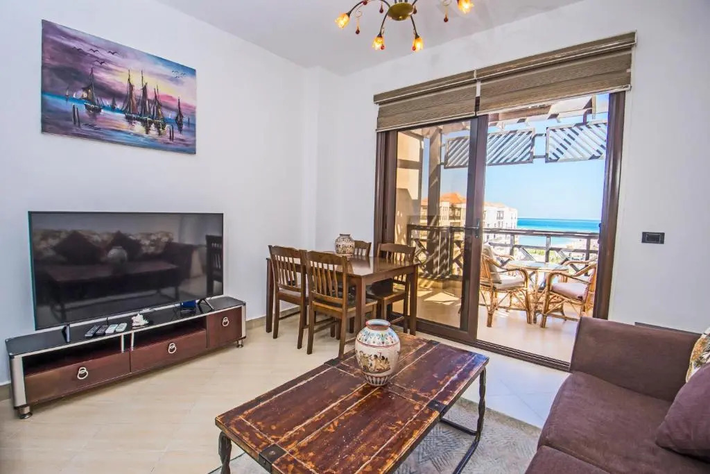 Premium sea view 2 bedrooms 2 bathrooms apartment located within Gravity Hotel & Aquapark Hurghada