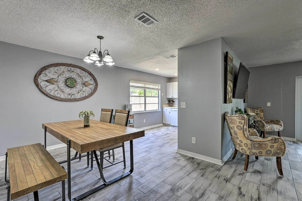 Lanai & Pond at Tranquil Bradenton Retreat!