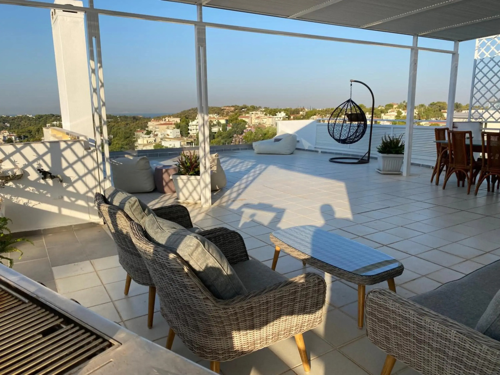 Villasonboard 3 Bed Penthouse Veranda Beach view jacuzzi Vouliagmeni Riviera