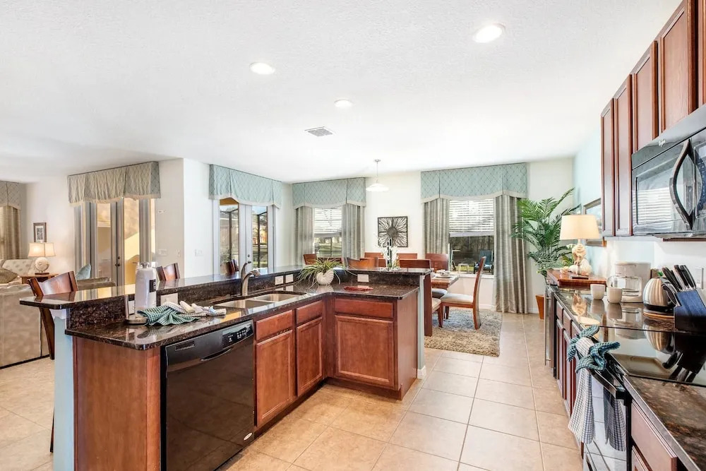 Spacious 6-Bedroom Getaway with Game Room, Private Spa & Sunny Pool Deck in Premier Resort Setting