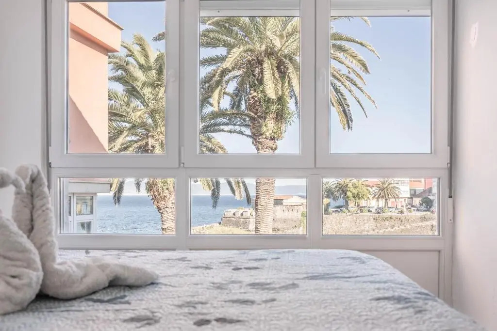 Apartamento Fisterra con vistas al mar