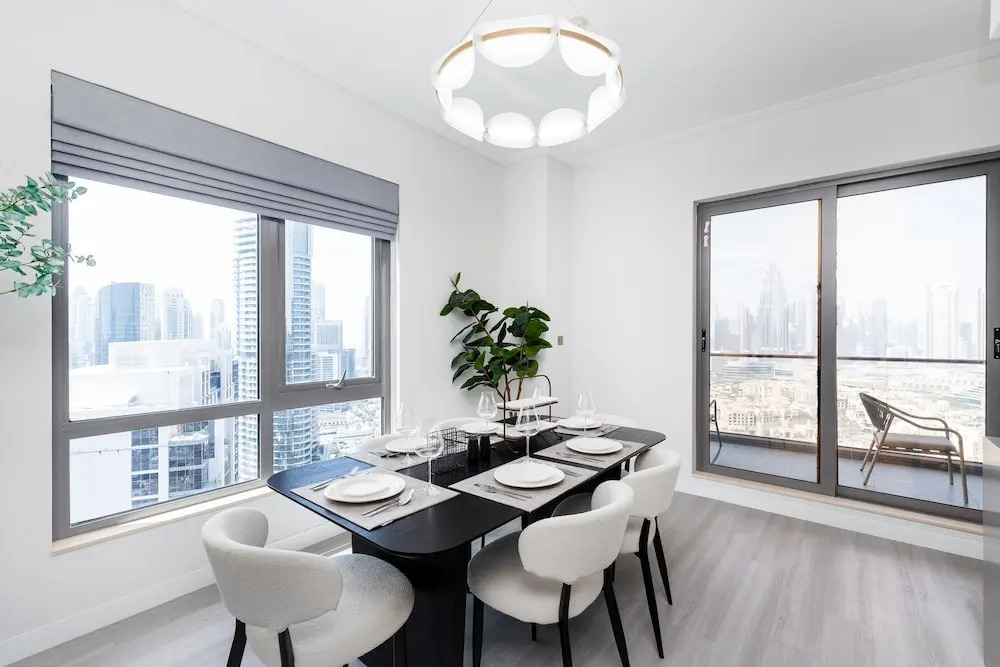 Sleek 3BR Maid s Room w Burj Khalifa View