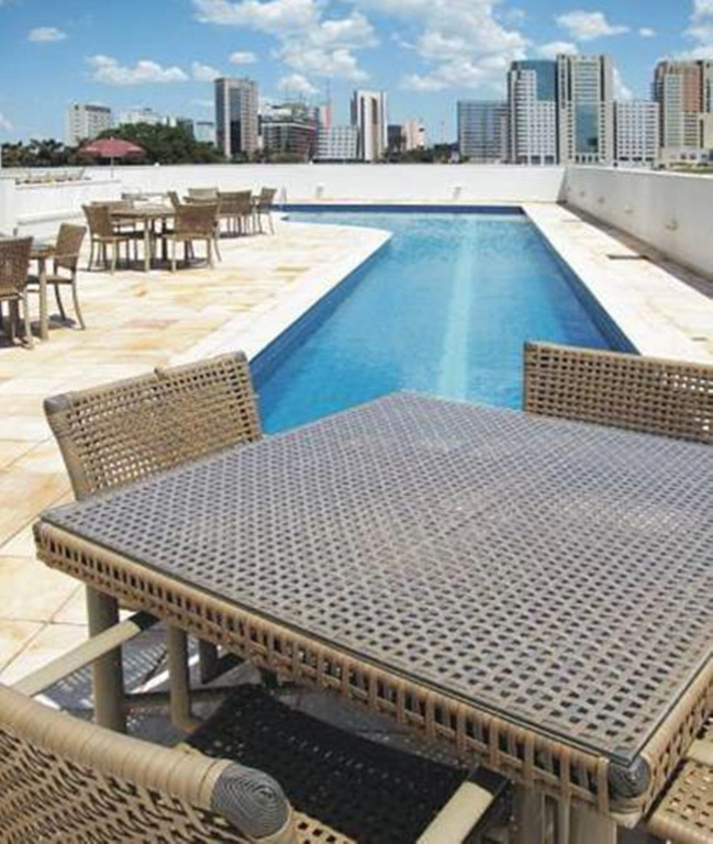 FLAT NO MERCURE BRASÍLIA LIDER, COM LIMPEZA DIÁRIA GRÁTIS, AO LADO DA ESPLANADA DOS MINISTÉRIOS, ESTÁDIO MANÉ GARRINCHA E CENTRO DE CONVENÇÕES, COM PISCINA, ACADEMIA, RESTAURANTE, RECEPÇÃO 24HS By REI DOS FLATS