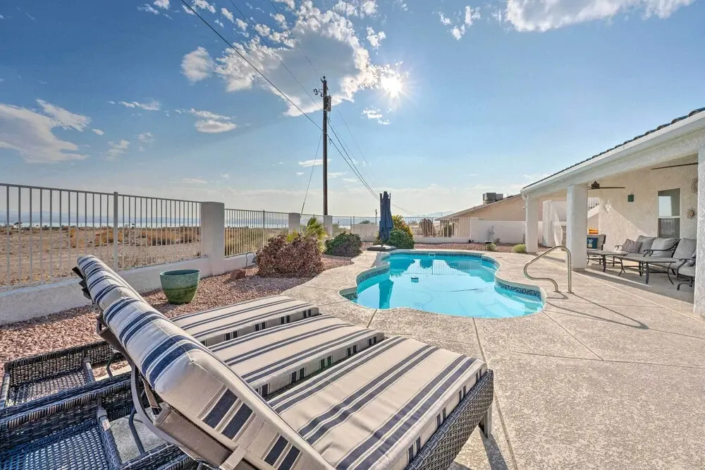 Pool, Patio & Lake Views: Lake Havasu City Home!
