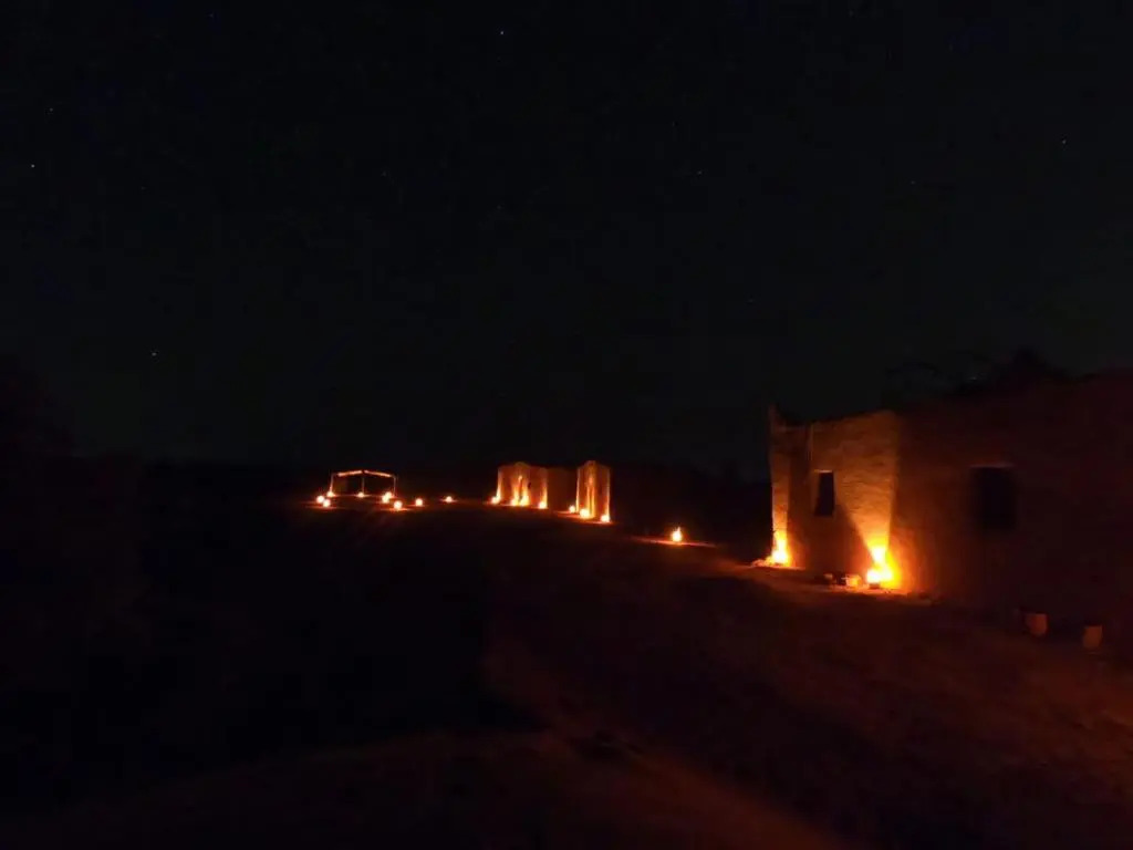 Sahara camp berber under stars