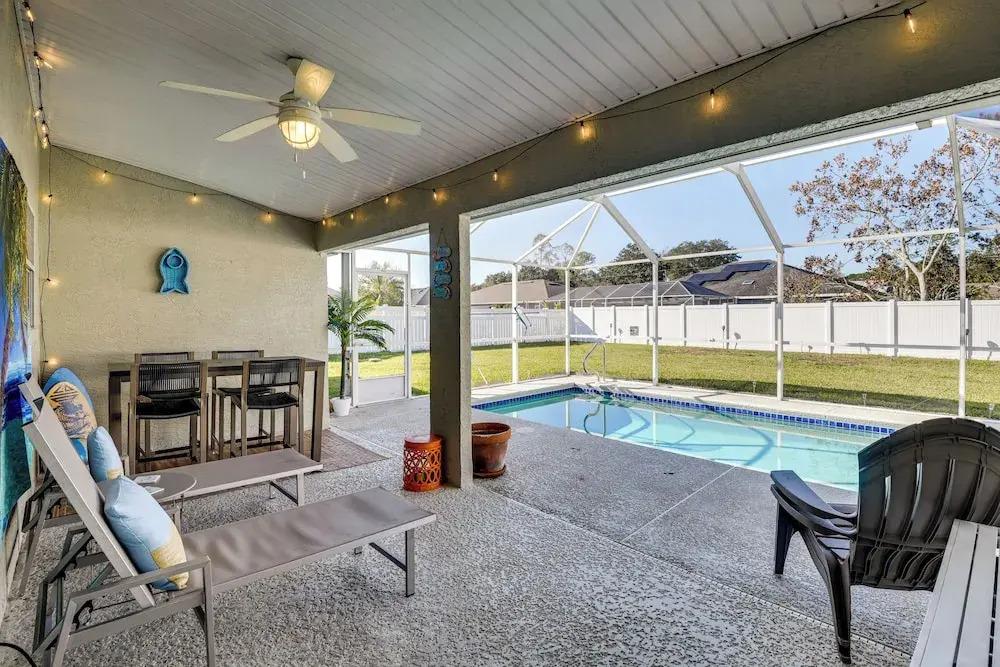 Family Escape w/ Fenced Yard & Pool in Palm Coast