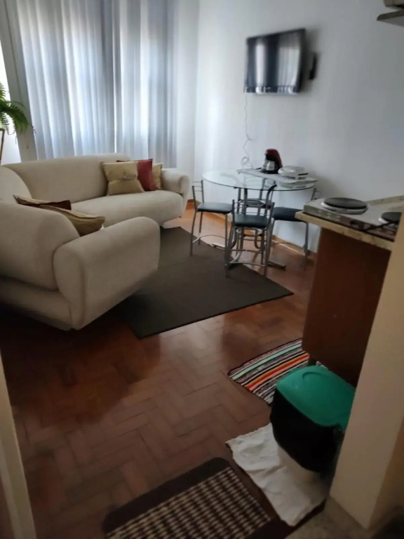 Apartamento 1 dormitório, wifi, ponta da praia - Santos