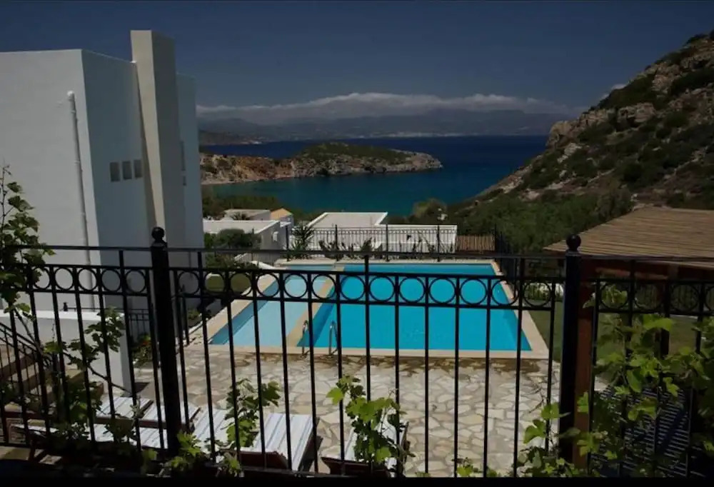Villa Ouranos our dream in blue and cream with seaview and pool