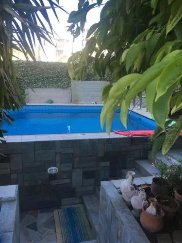 Family Apartment Ammoudi with shared mini-pool