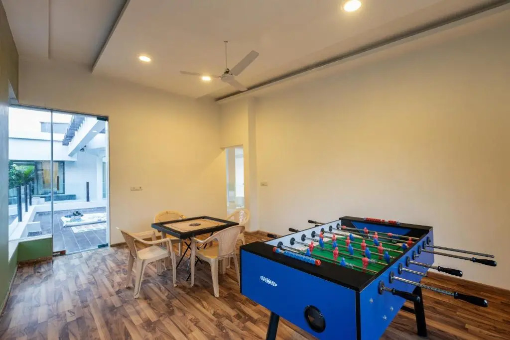 SaffronStays Vedanta - 5BR luxury villa with plunge pool, game zone, lawn & Tungarli Lake nearby