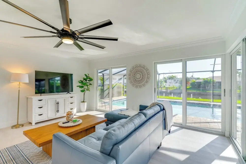 Canal Access! Pet-friendly Cape Coral Group Escape
