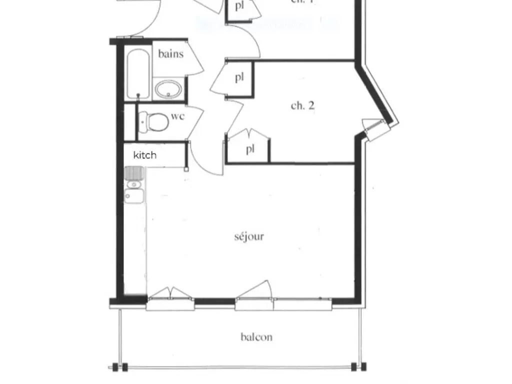 Appartement Les Menuires, 3 pièces, 6 personnes - FR-1-452-6