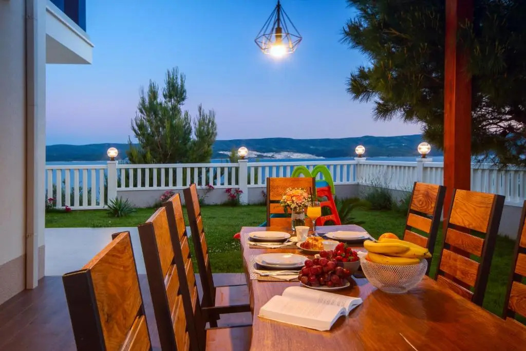 Villa MIRNA with heated pool & whirlpool, traditional wine bar, 150m from sea