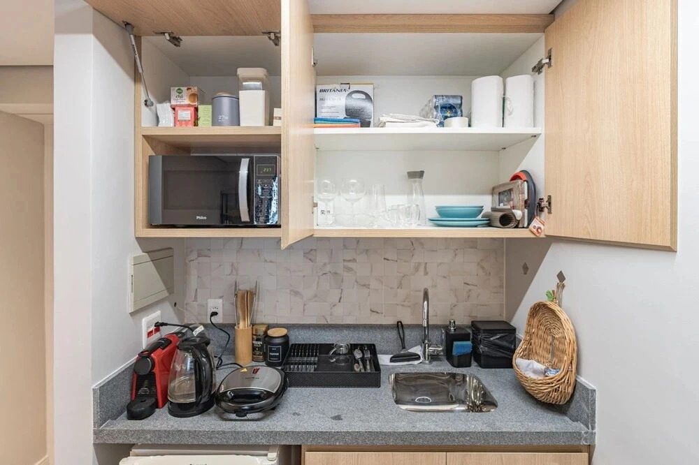 Studio com Academia e Sauna Perto do Aeroporto