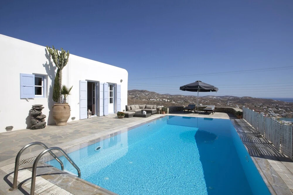 Psarrou villa for 10 guests, stunning sea views