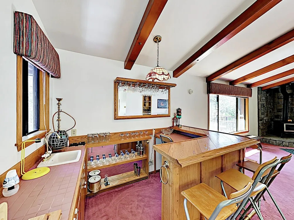 New Listing! Fireside Fun W/ Deck, Game Room & Bar 2 Bedroom Home