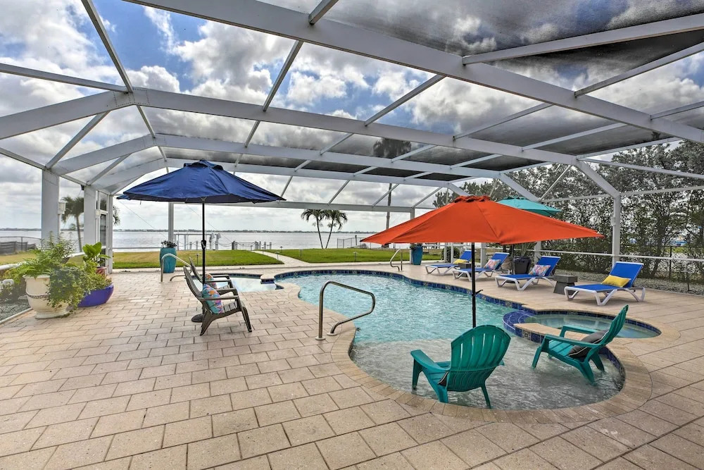 Luxe Waterfront Home w/ Pool & Dock in Cape Coral