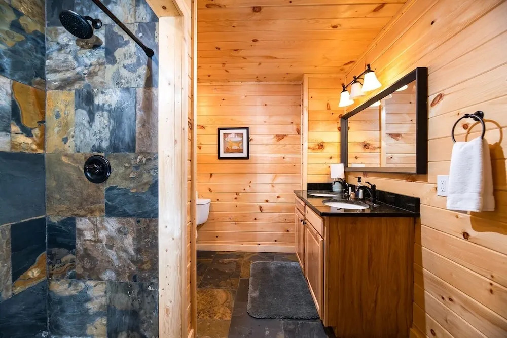 Smoky Mountain Basecamp: 2 Luxe S W/ Hot Tubs 7 Bedroom Cabin