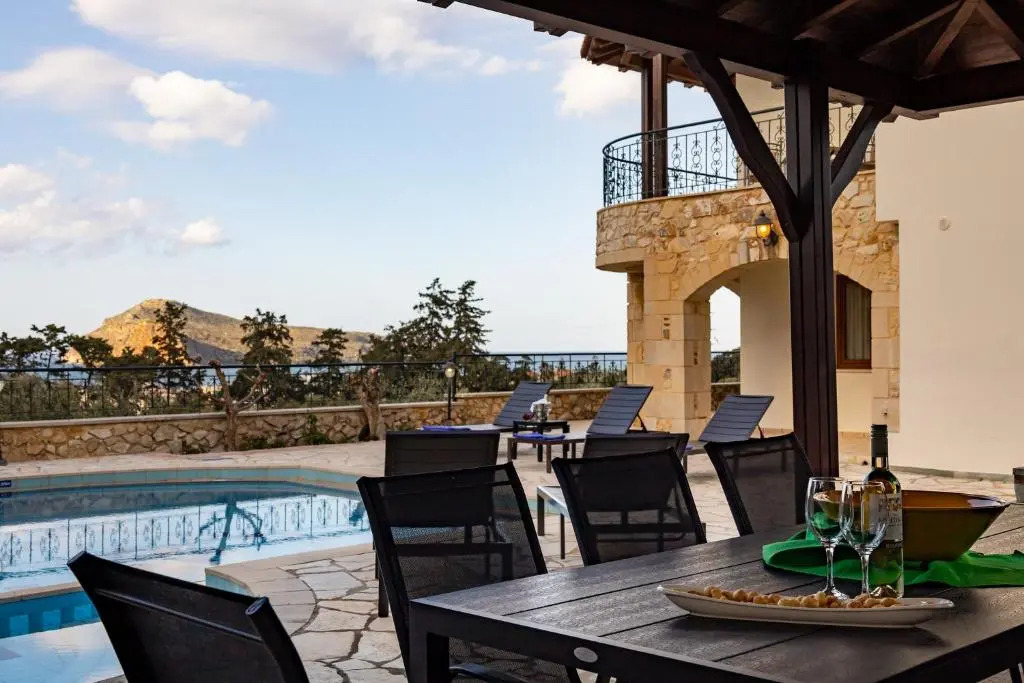 Villa Eleftheria private pool/garden/view/3bdrms/3.5bthrms