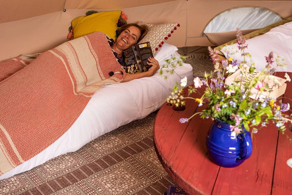 Whispers the Wind Bell Tent Hang Out Zone