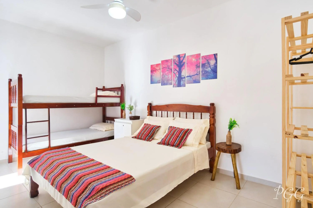 2 QUARTOS com Varanda Gourmet a 300m Praia Pereque Acu em Condomimio com PORTARIA 24h, ESTACIONAMENTO e Piscinas - Wi-Fi 300mbps