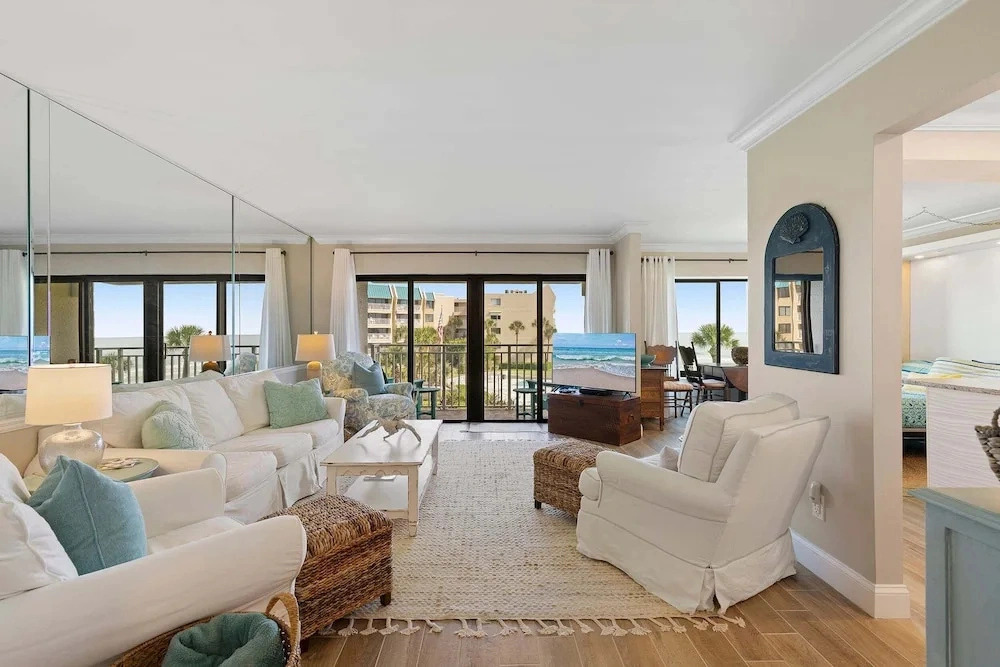 Updated Oceanview Retreat With Pools, Pickleball & Direct Beach Access